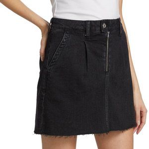 Paige Sade Denim Mini Skirt